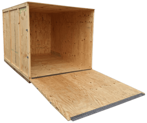 Large custom crate with a ramp