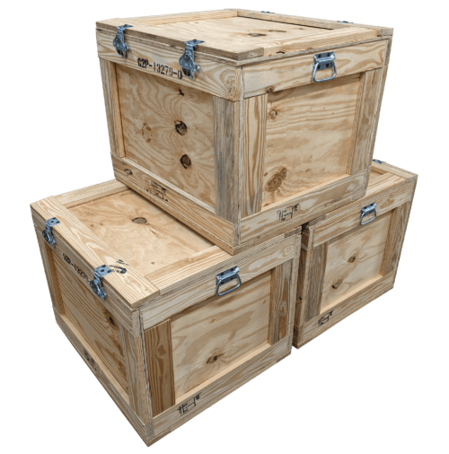 Small wood crates