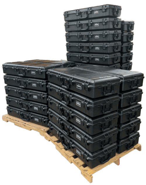 Military cases with custom foam