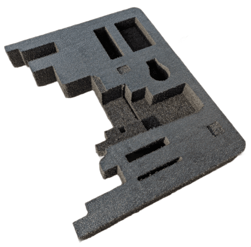 Base foam layer prior to installation of an anti-static foam insert