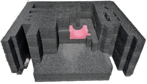 Base foam fully assembled with anti-static insert