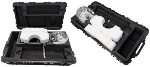Custom case and foam for custom medical testing kit