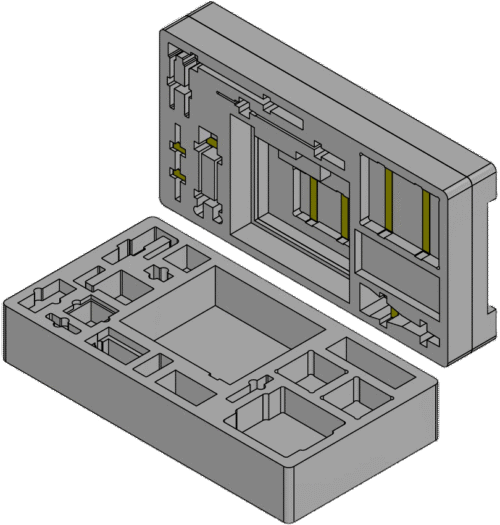 3D model of custom foam for Pelican case